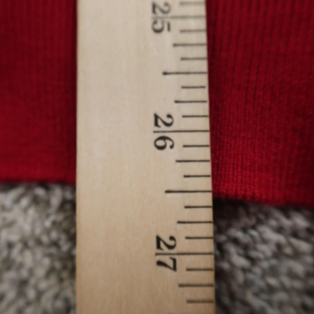 NEW Polo Ralph Lauren Sweater Mens L Red Waffle Knit Pullover Crewneck Pony Logo